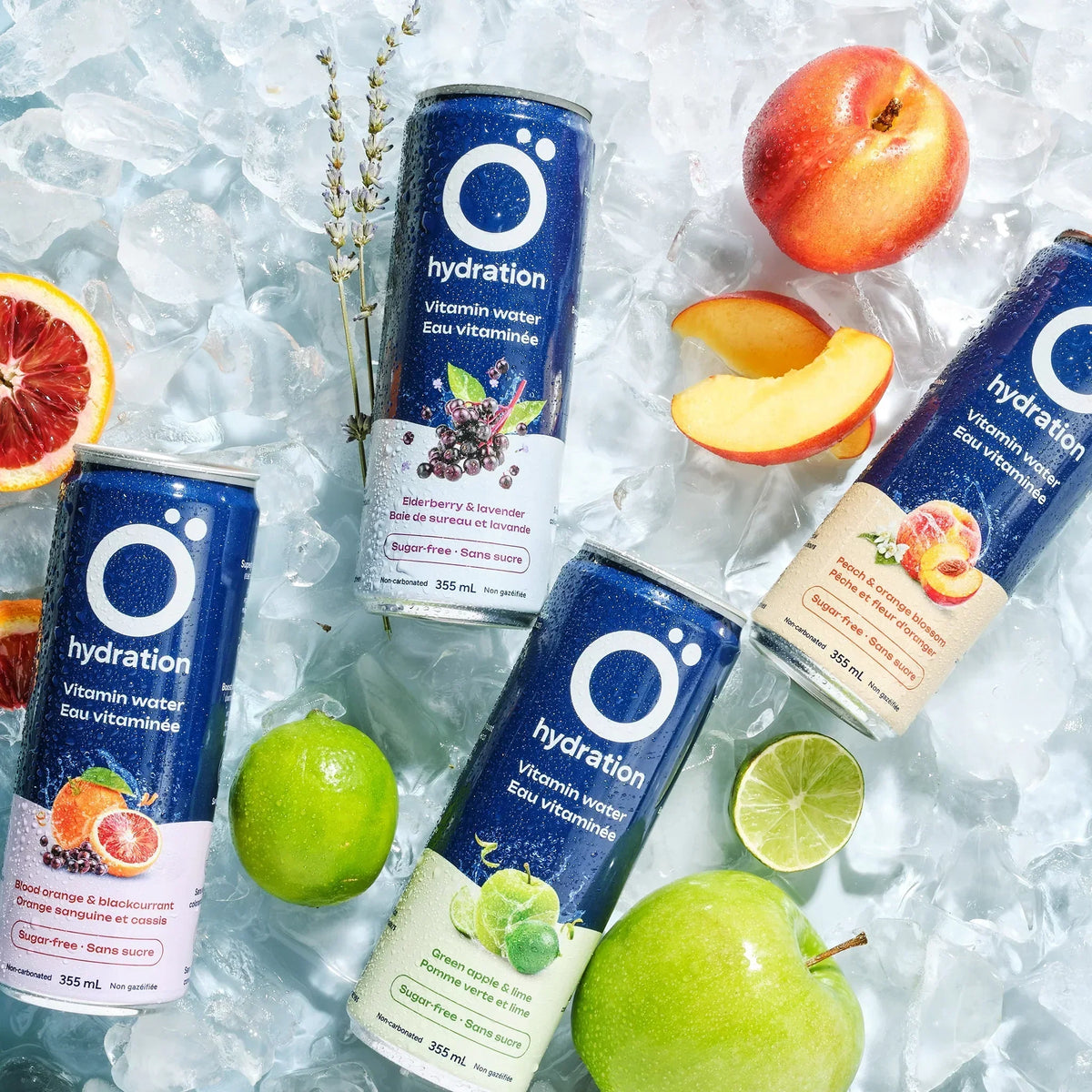 A fresh start and hydrated to the day with Ö Hydration ready-to-drink cans