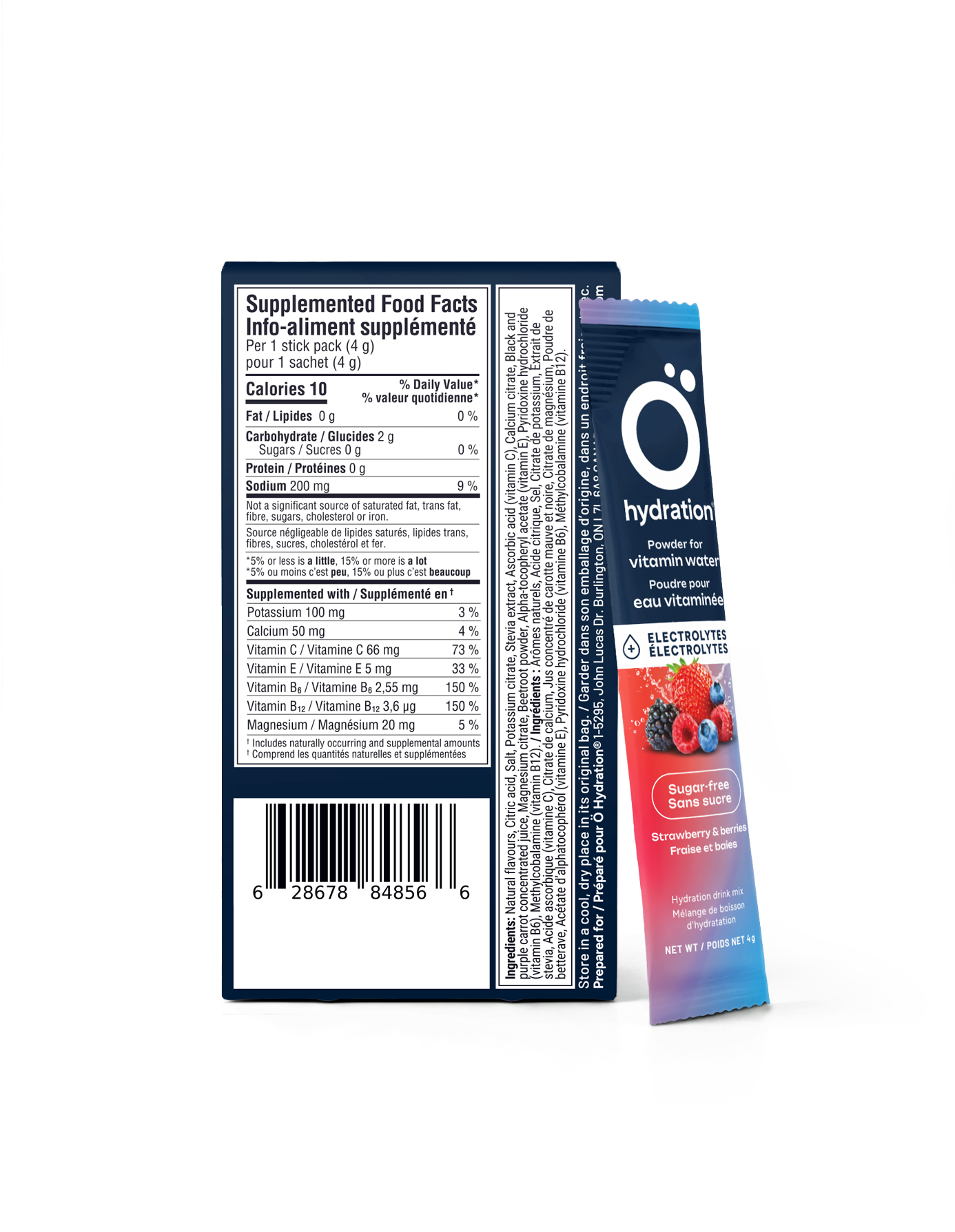 Strawberry & berries - 20 individual sticks (10 per box)