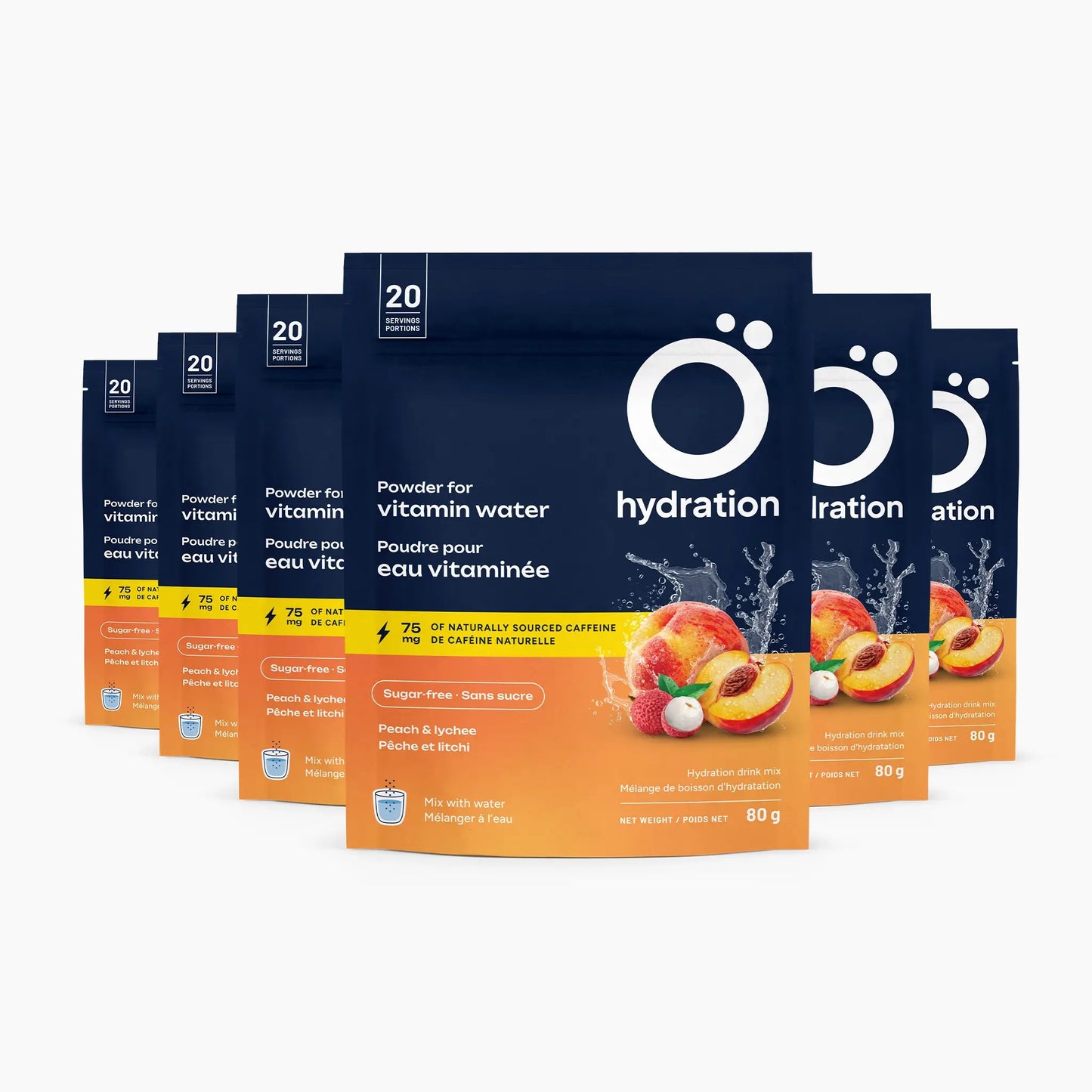 Pêche Litchi - - Paquet de 6