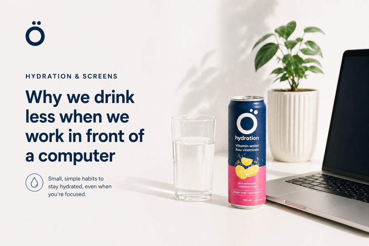 Hydration and screens: why we drink less in front of a computer?