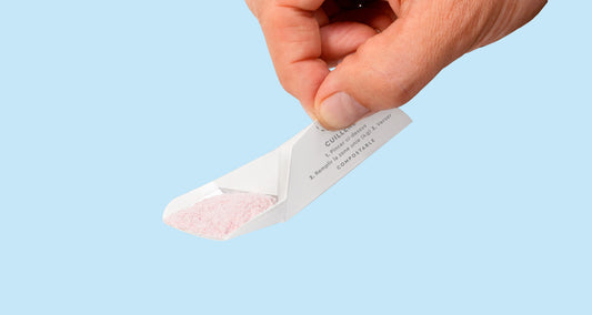 Why is a patented measuring spoon included in our health vitamin solution packets?