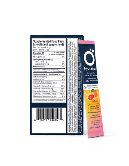 Orange and grapefruit - 20 individual sticks (10 per box)