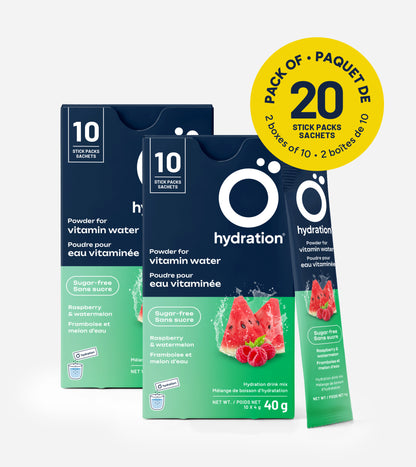 Raspberry and watermelon - 20 individual sticks (10 per box)