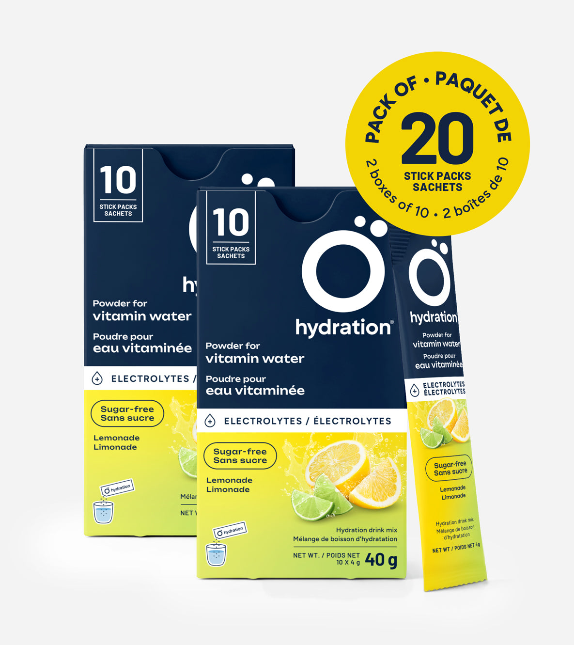 Lemonade - 20 individual sachets (10 per box)