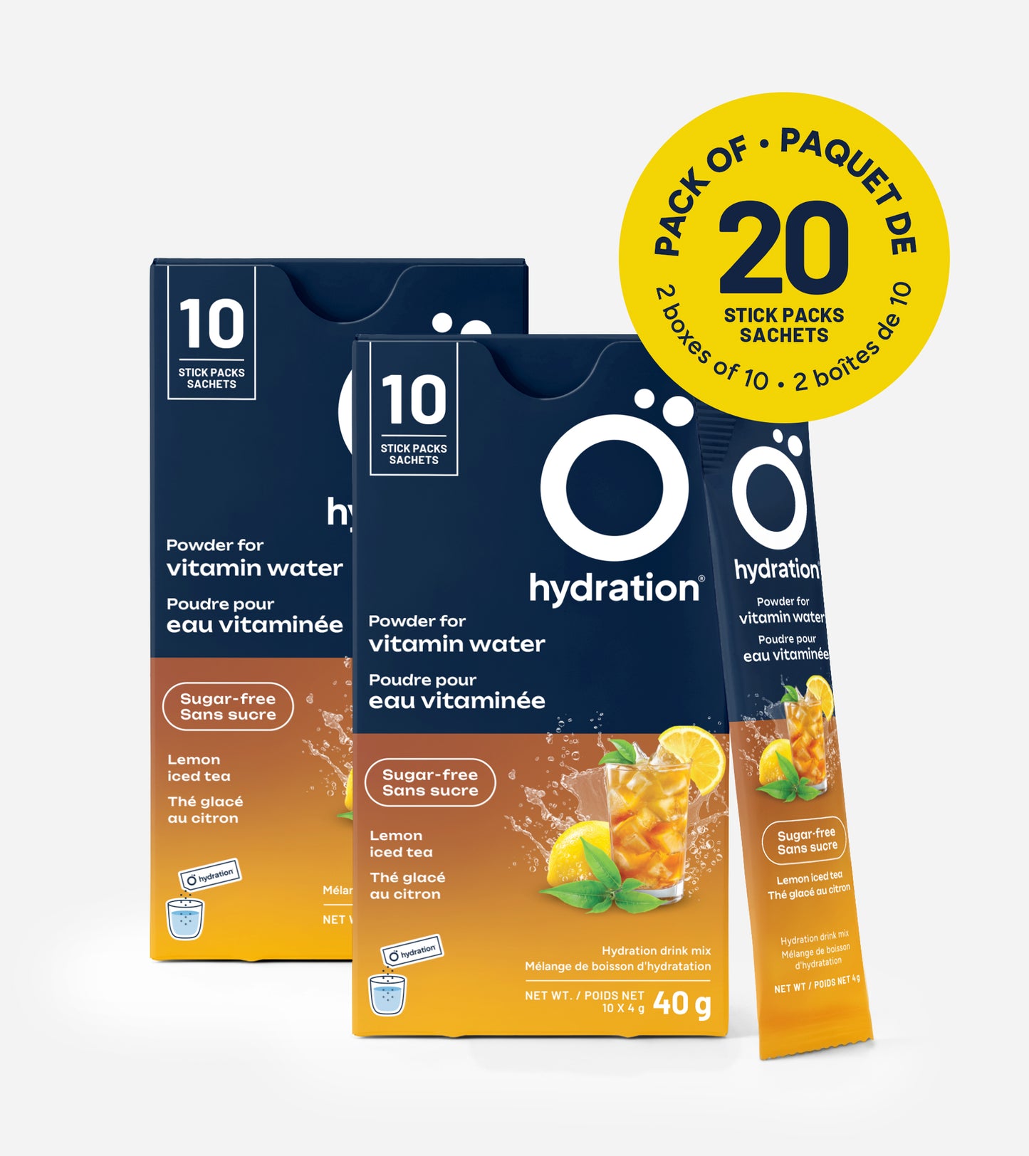 Lemon iced tea - 20 individual sticks (10 per box)