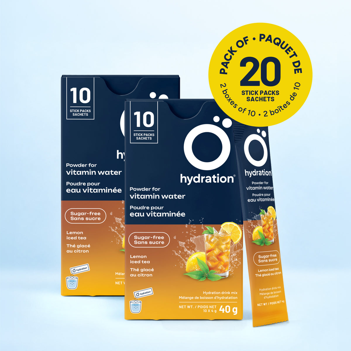 Thé glacé au citron - 20 sachets individuels